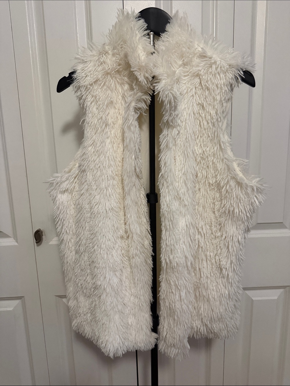 Cream Faux Fur Vest